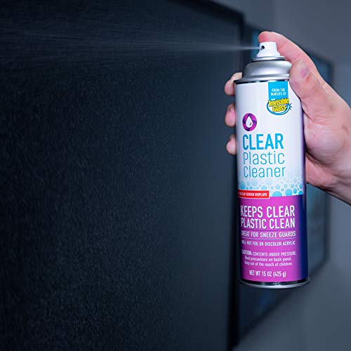 Image of Invisible Glass 91014-12PK Clear Plastic Cleaner - Cleans and Protects Plastic on Electronics, Appliances, Eyewear, Cars, Trucks, RVs, Boats & More, Helps Prevent Fog and Static - 19 oz (Pack of 12)