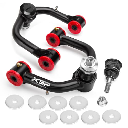 Image of KSP Upper Control Arm for Tundra Sequoia, 2-4 inchFront Control Arms Compatible With Toyota Tundra 2000-2006&Sequoia 2001-2007, Aftermarket Adjustable Control arms Replacement for Factory /Stock A-arms