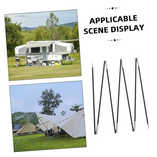 Postes de carpa flexibles TOYANDONA soportes portátiles para camping y senderismo 4