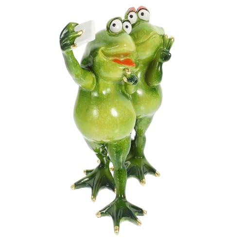Statue Grenouille Résine Haute Qualité Décoration Extérieure Durable - 2