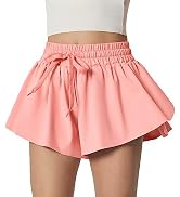 Ewedoos 2 in 1 Flowy Shorts Girls Butterfly Athletic Shorts Size 10-12 Cute Preppy Trendy Shorts ...