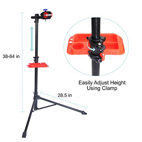 Lumintrail Bike Repair Stand Portable Adjustable Bicycle Workstand For Road And Mountain Bikes (Max 55Lbs) #TOP1