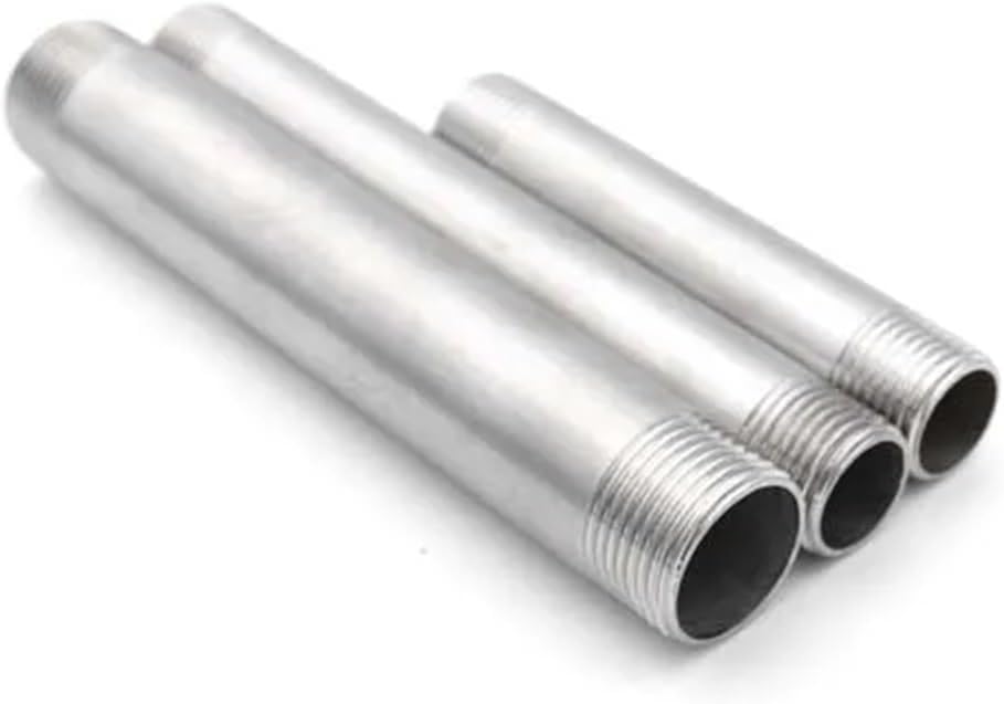 1/8" 1/4" 3/8" 1/2" 3/4" 1" 2“ Male Thread Equal Extension Tube Pipe Fitting 304 Stainless Steel Connector 100/200/300/400mm(50mm,1")
