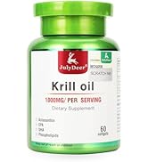 JulyDeer Antarctic Krill Oil 1000 mg with Omega-3s EPA, DHA, Astaxanthin and Phospholipids 60 Sof...