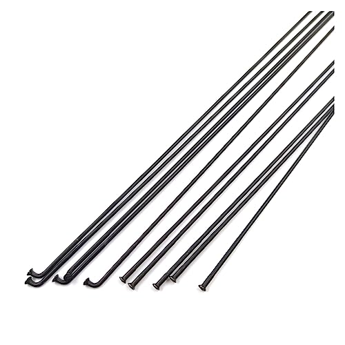 Rayons de vélo straight pull anti-casse en acier inoxydable noir 14G - 3