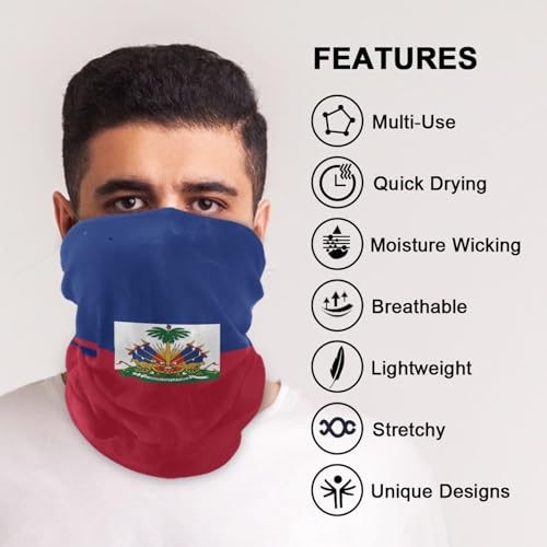 Image of Men Women Bandanas Neck Gaiter Headwrap Balaclava | Seamless Face Cover Scarf Neck Warmer Breathable Headwear for Hiking Cycling