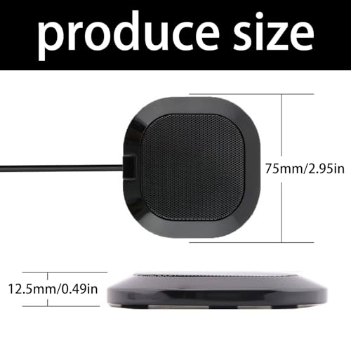 Microphone omnidirectionnel à condensateur USB avec base antidérapante stable