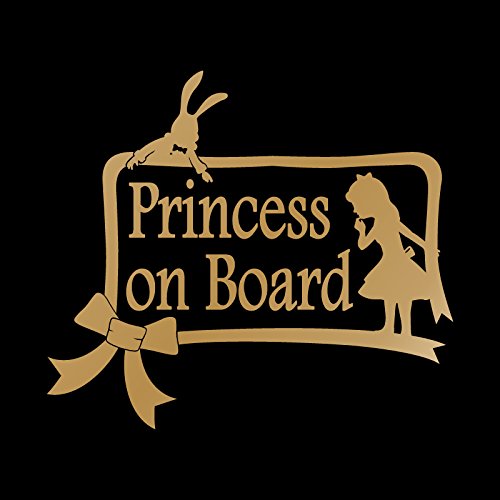 Autocollant découpe Or Princesse à bord Alice Vent finition luxe