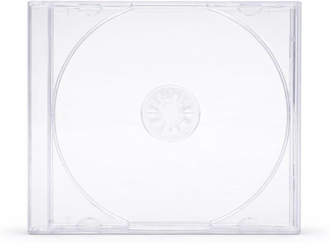 CD / DVD Jewel 10.4mm Cases for 1 Disc with Clear Tray (Pack of 50) ®