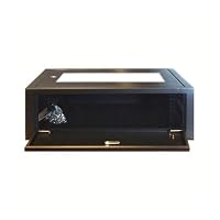 DSIT 3HE Wandschrank Glastür 185mm tief - Schwarz – Ansicht 6