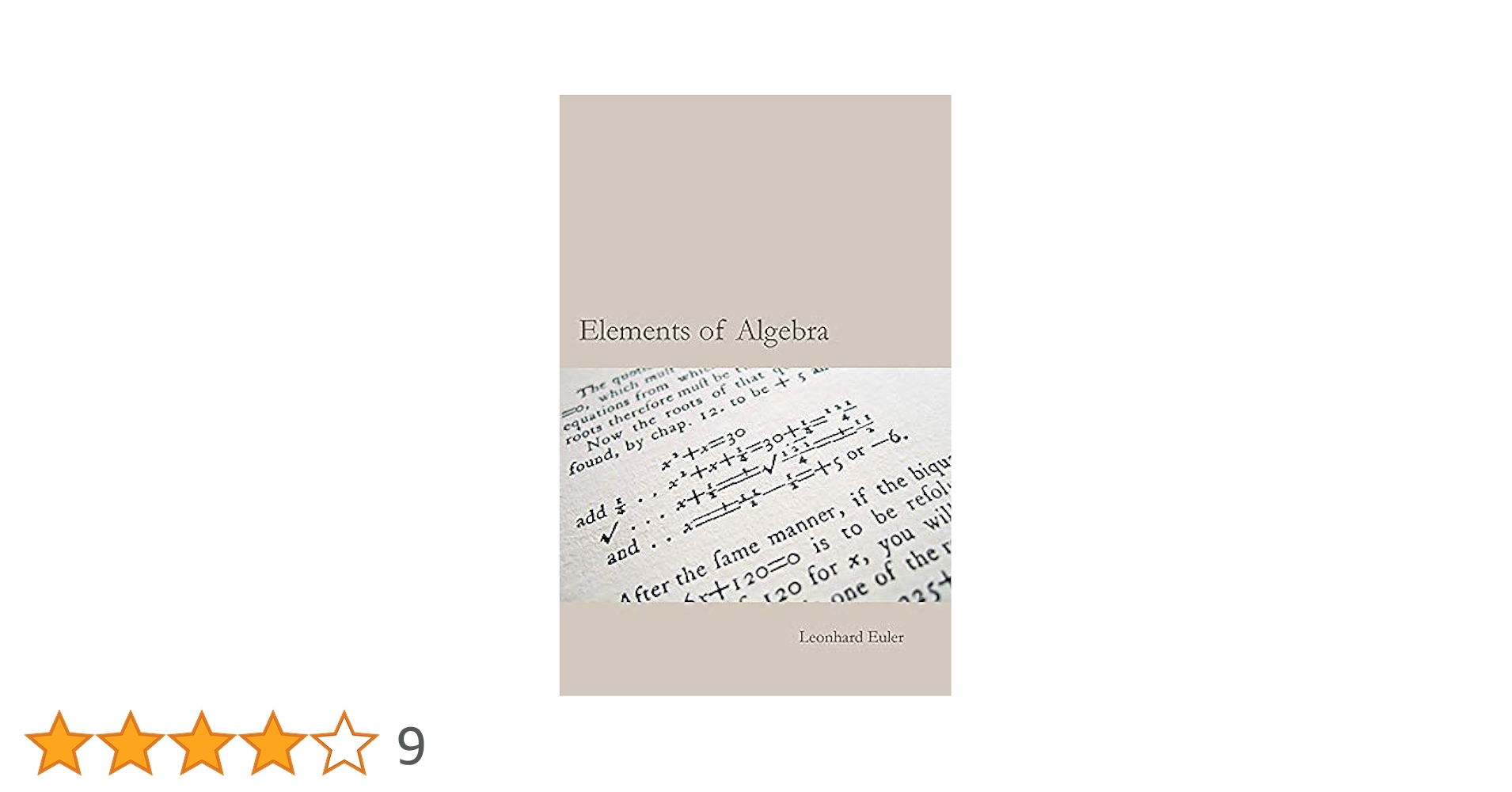 Euler's Elements of Algebra: Amazon.co.uk: Euler, Leonhard