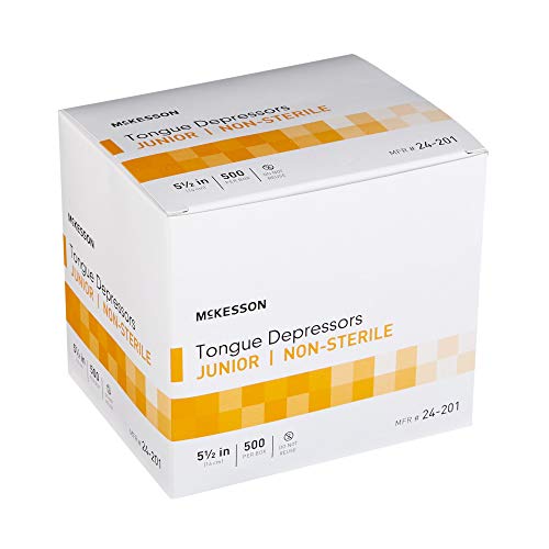 Mckesson Tongue Depressor, Non-Sterile, Wooden, Junior, 5 1/2 In, 500 Count #TOP4