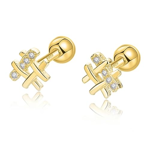 Boucles d'oreilles perles pour filles et fillettes en clous discrets