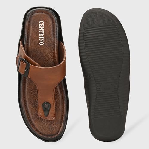 Image of Centrino Sandal for Men | Grip Insole for Stability | Modern Look with Straps | Comfortable Footwear (9775)