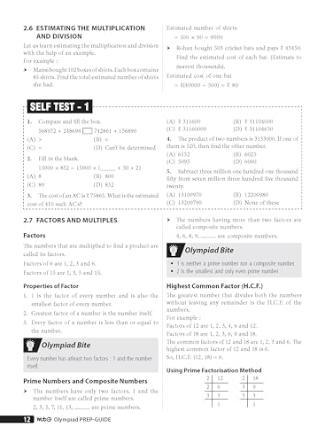 Image of MTG Mathematics (IMO) Olympiad Prep Guide Class 5 | Detailed Theory, Exercise with Self Test For Practice | SOF Olympiad Books For Exam 2026-27 (Useful For Level-1 & 2)