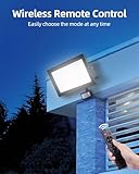 Lightasea Security Lights Outdoor Motion Sensor, 100W PIR Security Light with Remote Control, IP66 Waterproof LED Motion Sensor Light Outdoor, 10000LM 6500K PIR Floodlight for Garden, Backyard, Garage - Image 5