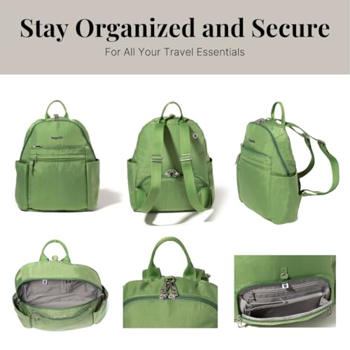 Image of Baggallini Securtex Anti-theft Vacation Backpack for Women - Lightweight Travel Backpack Locking Zipper & RFID Wallet