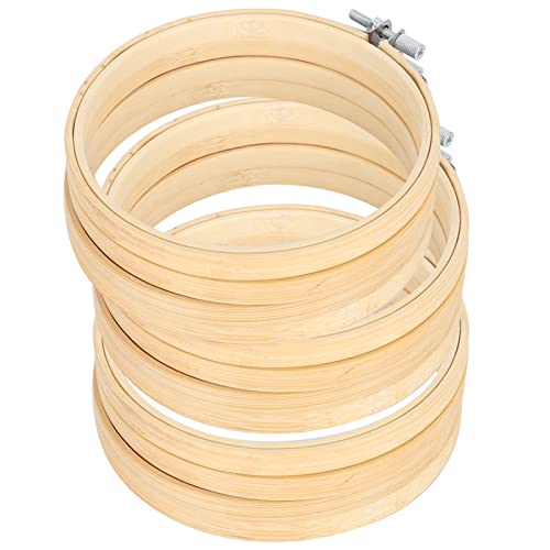 Tambour à broder en bambou compact pour décorer votre intérieur avec de la soie