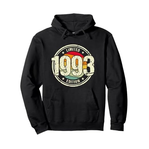 Retro 30 Años Nacido en 1993 Edición Limitada 30 Cumpleaños Sudadera con Capucha