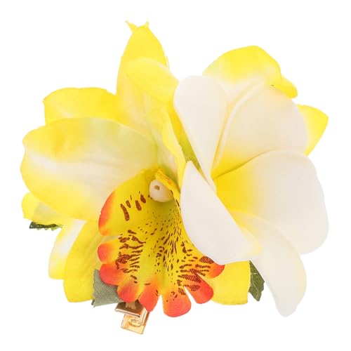 Pinces cheveux plumeria ultra légères avec barrette fleur artificielle réaliste