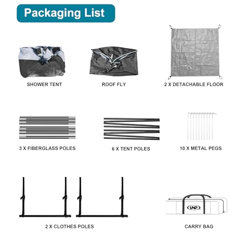 Image of Shower Tent, Outdoor Camping Privacy Shelter-Dressing Changing Room-Portable Toilet Tent for Hiking Sun Shelter Picnic Fishing