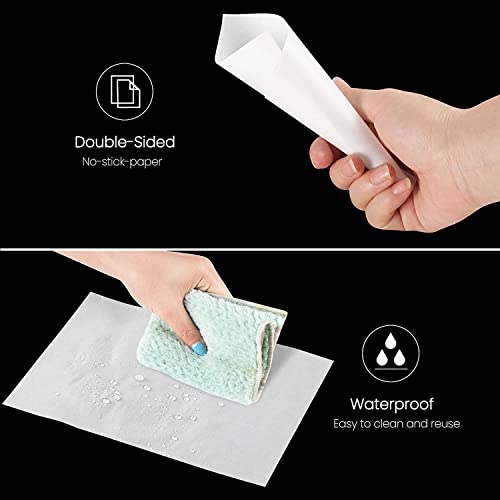 Alkrita 200Pcs Diamond Painting Release Paper Non Stick Diamond Painting Cover Replacement Paper Double Sided Release Paper For Diamond Embroidery Supplies #TOP2