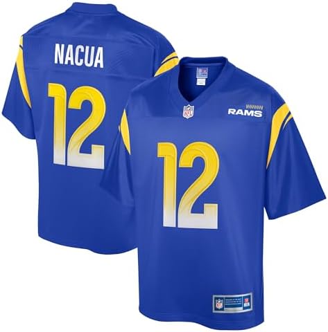 NFL PRO LINE Men's Puka Nacua Royal Los Angeles Rams Team Jersey image 4