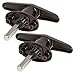 Gordon Glass Co. Truck Cap Locking T-Handles with Dust Covers - Pair Set