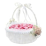 Hochzeitskorb Für Brautjungfern – Dekorative Körbe Mit Klappbarem Griff, Dekorativer Blumenkorb | Für Hochzeitsorganisation, Badezimmer, Outdoor, Ostern, Picknick, Babykochen