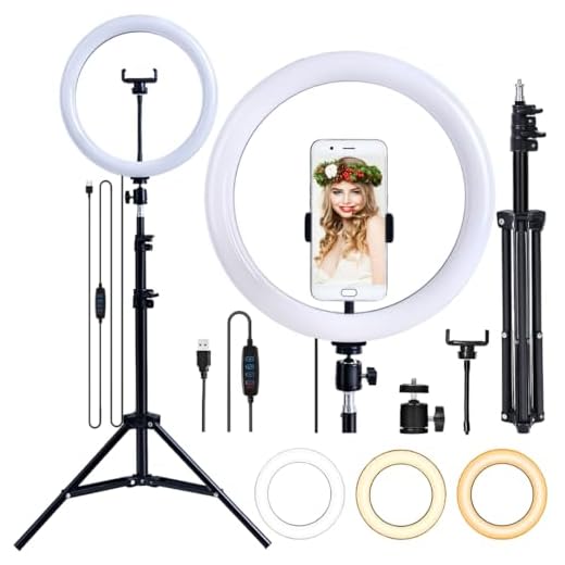 Kit Completo Ring Light 14" 35cm com Tripé grande profissional