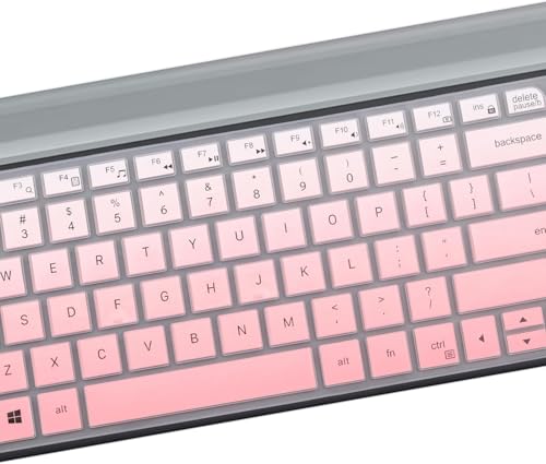 Image of Keyboard Cover for Logitech MK470 & Logitech MK470 Wireless Ultra Thin Silicone Keyboard Protector Skin Logitech MK470 Accessories- Pink