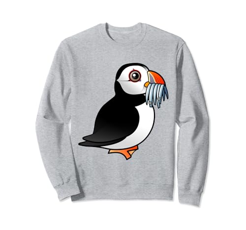 Puffin Prowess Cute Cartoon Atlantic Puffin Birdorable Bird Sweatshirt
