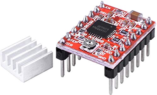 Price comparison product image HiLetgo 5pcs A4988 Stepstick Stepper Motor Driver Module + Heat Sink for 3d Printer Reprap