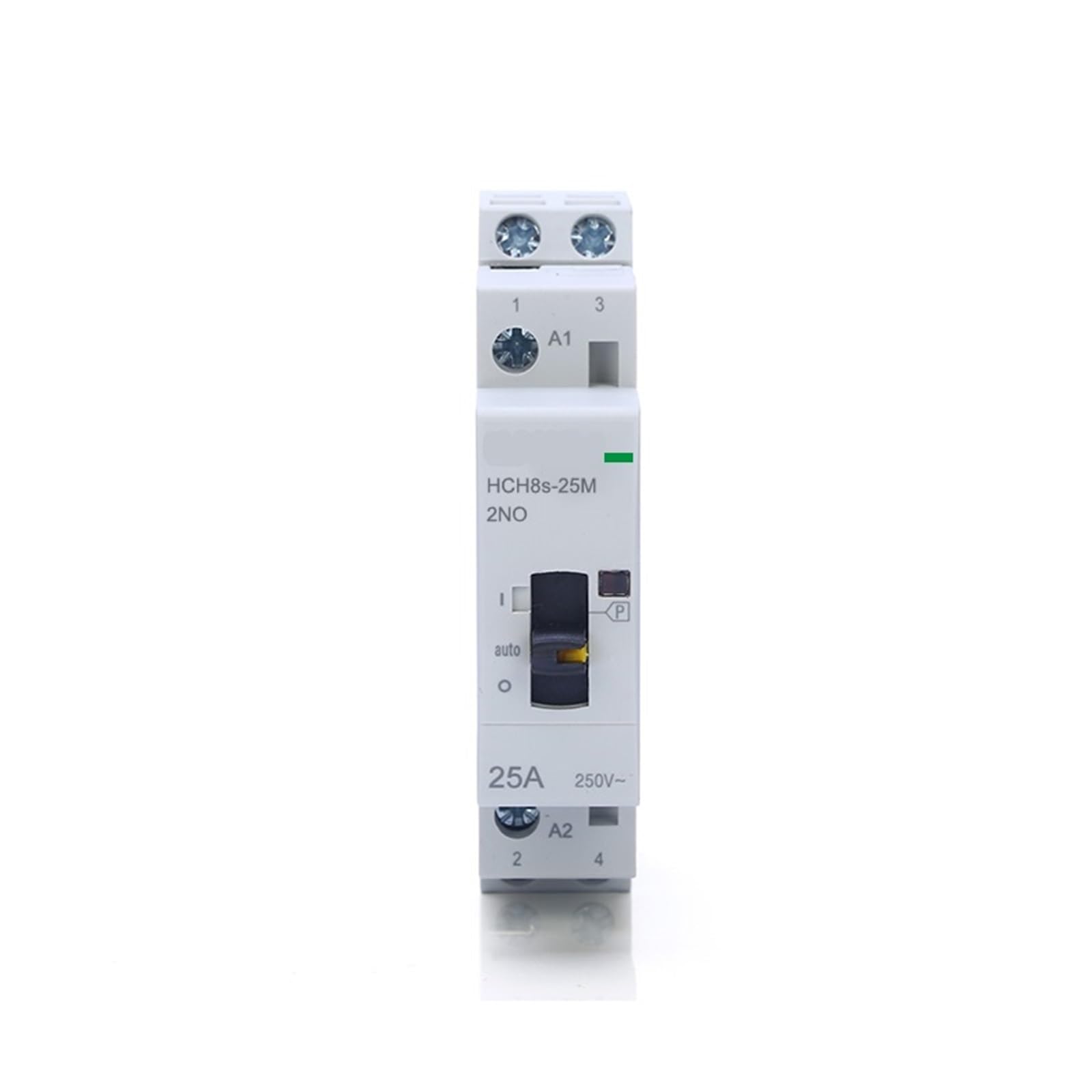 HCH8s-25M 2P 20A 220V szyna DIN domowy AC modułowy stycznik z ręcznym przełącznikiem sterowania 2NO 1NO1NC lub 2NC (2p 25m 2nc Ac230v)