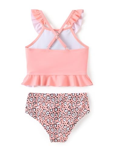 Image of Disney Elsa Princess Toddler Girls Two Piece Tankini Top and Bow Tie Bikini Bottom Beach Swimsuit Set