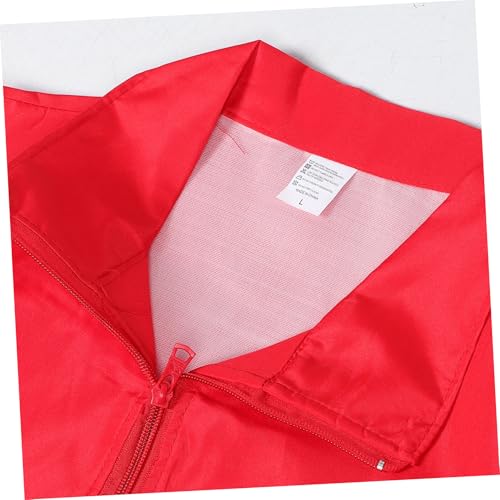 Adult Volunteer Activity Vest Red Lightweight Utility for Supermarket and Events Comfortable Cargo Vest for Awareness and Team Appearance Xl3