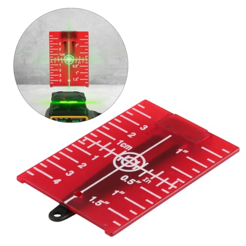 LT02R Placa de alvo a laser magnética para piso com suporte para aplicações de feixe vermelho - Melh