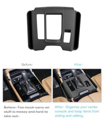 Image of CDEFG for 2026 Mazda CX-5 Gear Shift Panel Cover, Center Console Storage Box Trim Cover with Side Pockets, S Select Preferred Premium Accessories | Silicone Material