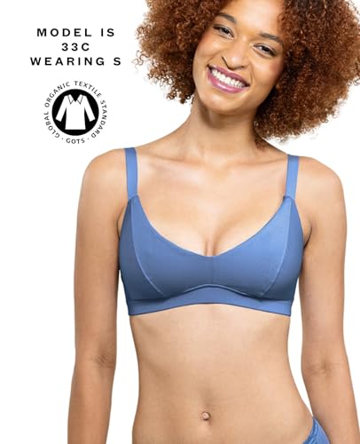 Image of Subset Triangle Soft Bra - Organic Cotton, Wireless, Breathable, Supportive, Regular & Extra Cup Room, Elevated Essentials