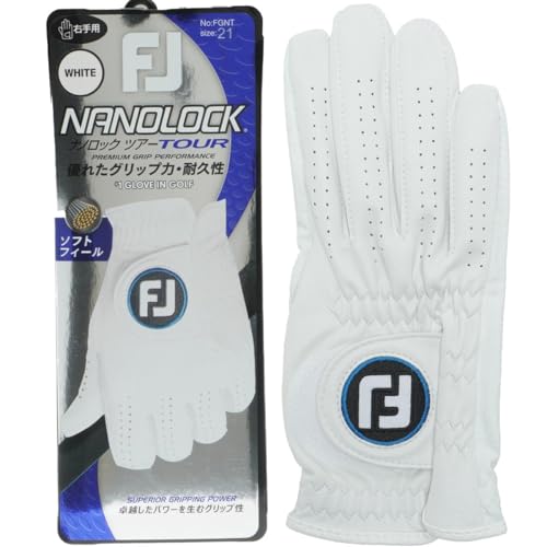 フットジョイ Foot Joy グローブ ナノロック ツアー グローブ レフティ 5枚セット ホワイト 25cm