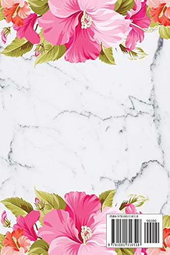 Address Book: Cute Pink Floral Address Book with Alphabetical Organizer, Names, Addresses, Birthday, Phone, Work, Email and Notes (Address Book 6x9 Size) image 4