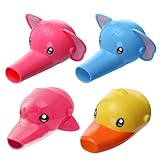 4 Teile Des Expanders Des Tierischen Wasserhahns, Des Dehnungshahns Der Kinderhahn, Der Wasserhahnmütze, Der Kinderbühne, Dem Tierhahn.