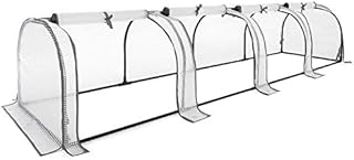 CHRISTOW Small Grow Tunnel Cloche Garden Polytunnel Greenhouse With Reinforced Cover (choose 1.3m, 1.95m, or 2.6m long)