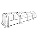 Christow Small Grow Tunnel Cloche Garden Polytunnel Greenhouse With Reinforced Cover (choose 1.3m, 1.95m, or 2.6m long)