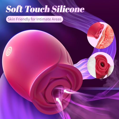 Sex-Toys-Rose-Dildo-Vibrator-Upgraded-Adult-Toys-with-5-Sucking-Vibrating-Modes-for-Women-Clitoral-Nipple-Rose-Sucker-Sex-Toy-Clitoral-G-Spot-Vibrators-for-Woman-Couples-Adult-Sex-Games