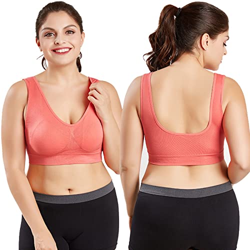 Cigooxm Roupa íntima esportiva cross-border de tamanho grande e não de aço com aro de aço reunida pa