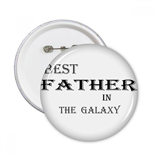 Badge Le meilleur papa pour Vêtements et Décoration - Lot de 5 Pins ronds multicolores