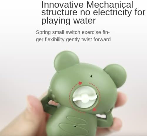 Vinifredy Swimming frog GREEN bath toy wind up frog for bath time