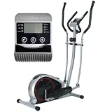 Aparelho Elíptico Magnético Silencioso Semi Profissional com Monitor LCD e Hand Grip – Uso Residencial – 5kg Flywheel – Até 100kg