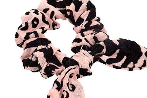 Scrunchie Animal Rose, Lanossi Beauty & Care, Rosa e Preto